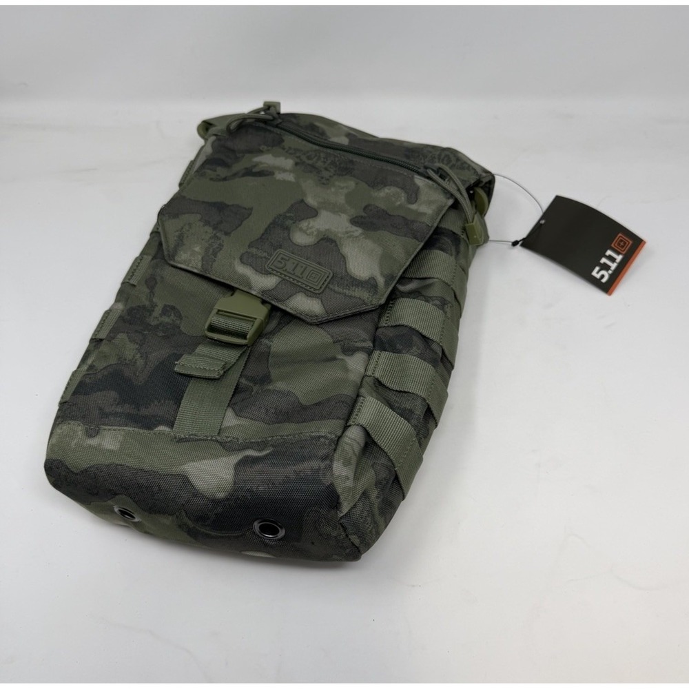 5.11 Tactical Wine Water  Bottle Carrier Green Crossbody Bag Moss Camo Double